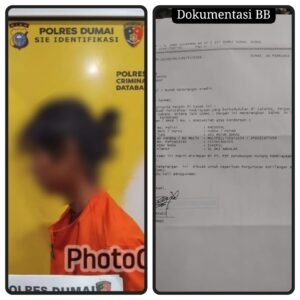 Hasil Rekaman CCTV, Polres Dumai Amankan Pelaku Curnamor   