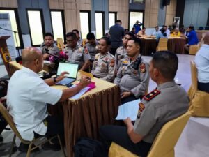 Dalam Menangani Unjuk Rasa , Polres Dumai Menerima Kedatangan Tim puslitbang Polri Guna Menghimpun masukan Dari Unsur Kepolisian 