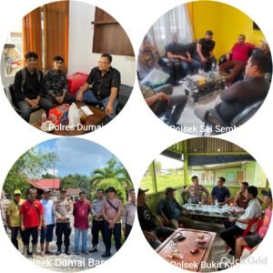 Polres Dumai Melalui Polsek Jajaran Melaksanakan Penggalangan Antisipasi Tindak Kriminal